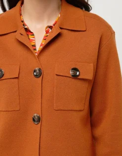 Christine Laure Casual|Vestes*Veste courte maille camel