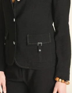 Christine Laure Habillées|Vestes*Veste droite chic noire