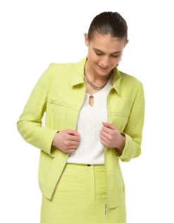 Christine Laure Habillées|Vestes*Veste droite vert anis