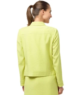 Christine Laure Habillées|Vestes*Veste droite vert anis