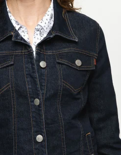 Christine Laure Casual|Vestes*Veste en jean bleu brut