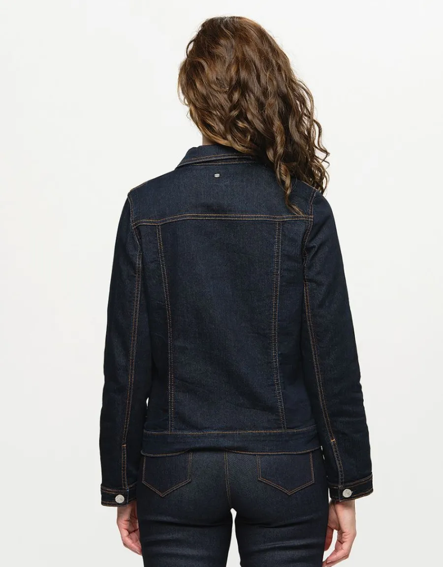 Christine Laure Casual|Vestes*Veste en jean bleu brut