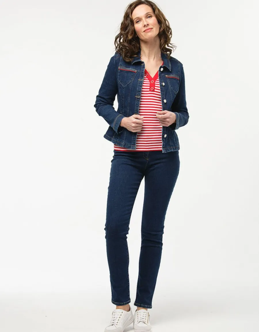 Christine Laure Casual|Vestes*Veste en jean brut coton