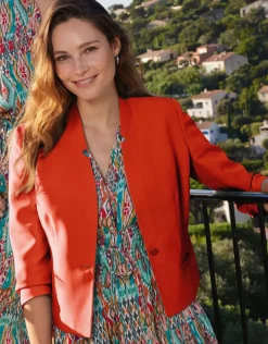 Christine Laure Habillées|Vestes*Veste habillée orange