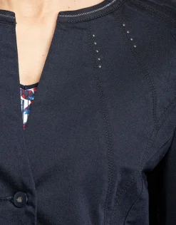 Christine Laure Casual|Vestes*Veste jean denim sans col