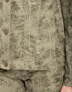 Christine Laure Casual|Vestes*Veste jean imprimée kaki