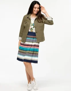 Christine Laure Casual|Vestes*Veste kaki coton enduit