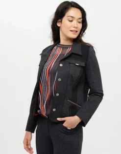 Christine Laure Habillées|Vestes*Veste maille grise