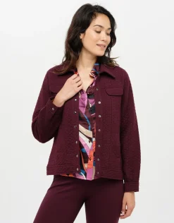 Christine Laure Casual|Vestes*Veste molleton prune