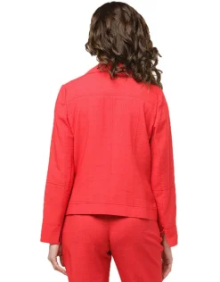 Christine Laure Habillées|Vestes*Veste rouge col à revers