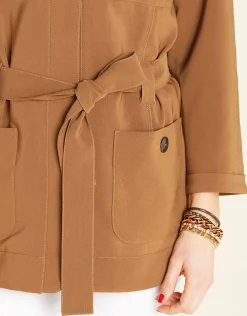 Christine Laure Casual|Vestes*Veste saharienne camel