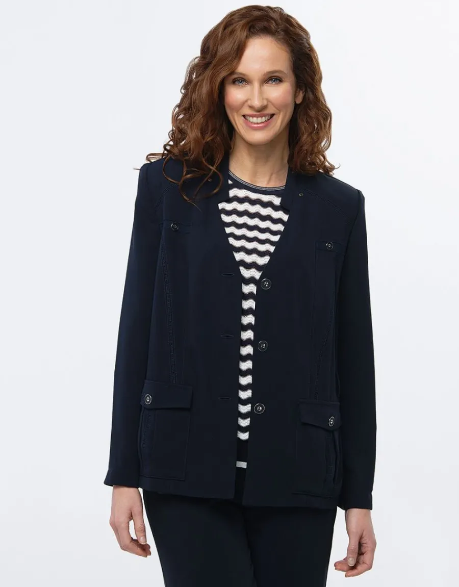 Christine Laure Casual|Vestes*Veste saharienne marine