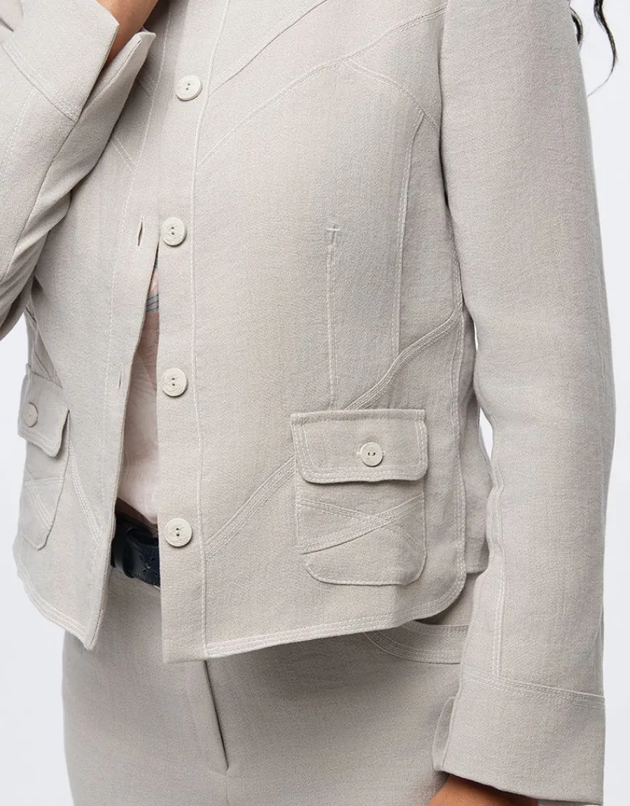 Christine Laure Habillées|Vestes*Veste tailleur chic beige