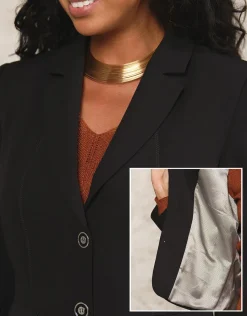 Christine Laure Vestes|Habillées*Veste tailleur court noir