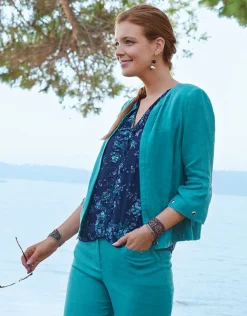 Christine Laure Habillées|Vestes*Veste tendance 100% lin