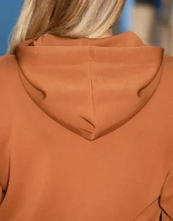 Christine Laure Gilets|Maille*Veste zippée camel
